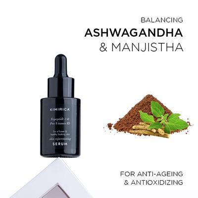 Kimirica Skin Rejuvenating Anti-Aging Serum with TriPeptide-1, Pro-Vitamin B5, All Skin Type 30ml - Face Serum