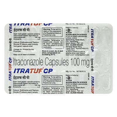 ITRATUF CP 100mg Capsule 30's - Fungal Infections-Anf