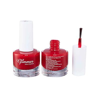 Glimmer Nail Enamel Red Heart 8 ml - Nail Polish