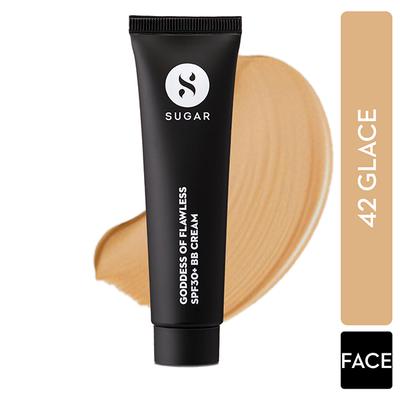 SUGAR Cosmetics Goddess Of Flawless SPF30+ BB Cream - 42 Glace (Medium Beige) 25 ml - Bb & Cc Creams