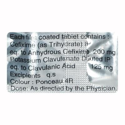 Ceftas CV 200mg Tablet 10'S - Bacterial Infections-Cep