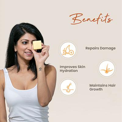 Earth Rhythm Milk Protein Shampoo Bar Cardboard Box 50 gm - Shampoos