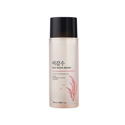 The Face Shop Rice Water Bright Light Cleansing Oil - Korean Makeup Remover for Heavy Makeup 55 ml - Scrubs & Exfoliants