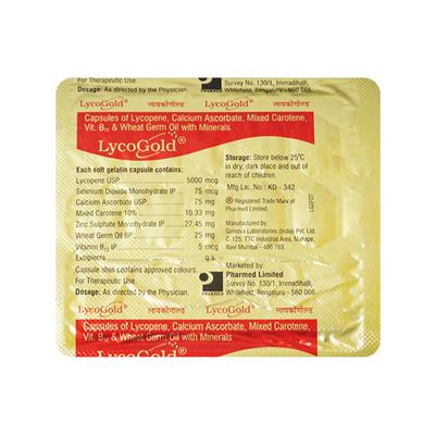 Lycogold Capsule 10'S - Anaemia-Ent