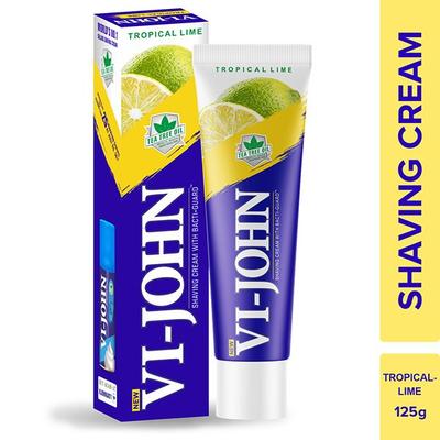VI-John Shaving Cream Tropical Lime 125gm - Shaving Creams