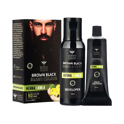 Bombay Shaving Company Natural Brown Black Beard Color Henna and Amla Long Lasting 60 ml - Beard Colour