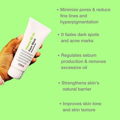Cos-IQ Vitamin B3-5% Niacinamide Face Wash for all Skin Type 100 ml - Face Wash & Cleansers