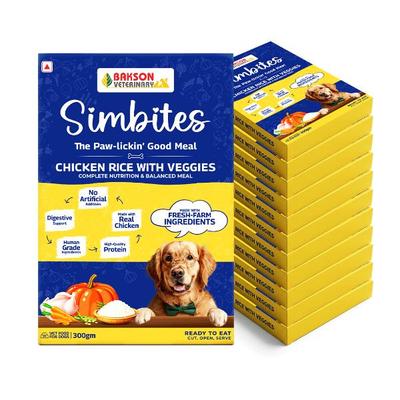 Bakson's Simbites Chicken Rice With Veggies (Veterinary) (Pack of 12 x 300 g) - Petfood
