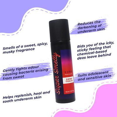 Super Smelly Oudh Perfume Long Lasting Deodorant Spray with Premium Fragrance 150 ml - Deodorants/Roll-Ons