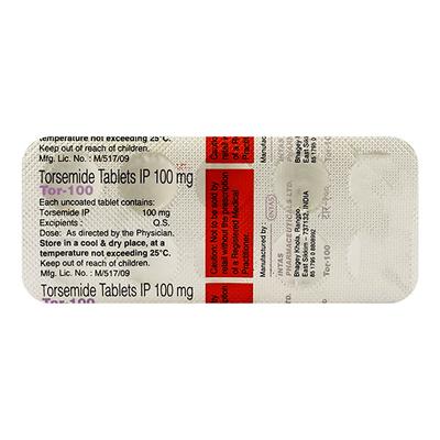 TOR 100mg Tablet 10'S - Hypertension-Diu