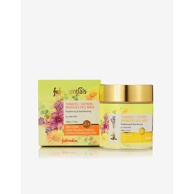 Fabessentials Turmeric Saffron Marigold Face Mask 100 gm - Face Packs