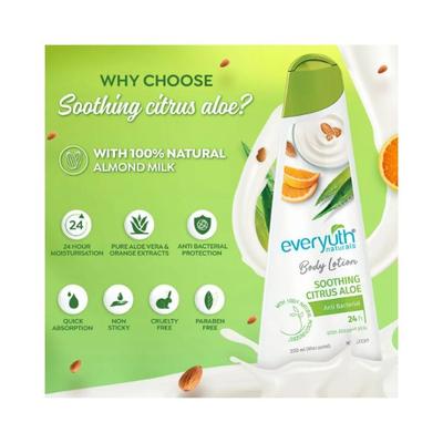 Everyuth Naturals Lotion Citrus Aloe Bottle 200 ml - Lotions & Creams