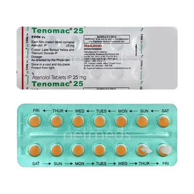 Tenomac 25mg Tablet 14'S - Hypertension-Bet