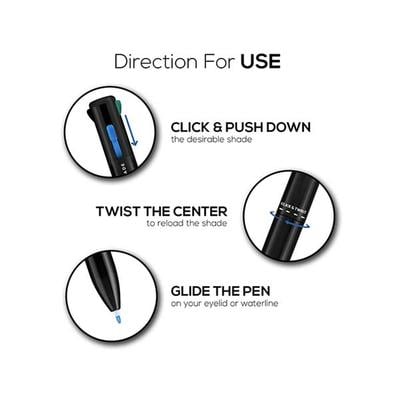 RENEE Bold 4 4-IN-1 Kajal 0.4 gm - Kajal & Kohls