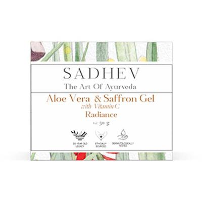 Sadhev Aloe Vera & Saffron Gel with Vitamin C 50 g - Face Moisturizers