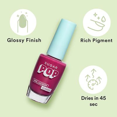 SUGAR POP Nail Lacquer 10 Call Me Hot 10 ml - Nail Polish