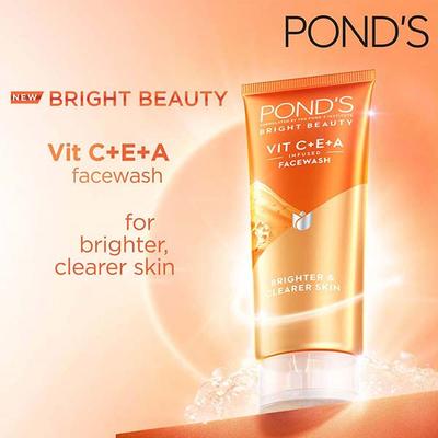 Pond's Bright Beauty Vit C + E + A Gel Face Wash 100 g - Face Wash & Cleansers