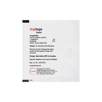 Argihope Sugar Free Orange Lemon Flavour Granules 5gm - Supplements-Sup