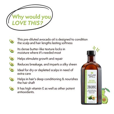 Nature Spell Avocado Hair Oil 150 ml - Hair Oils