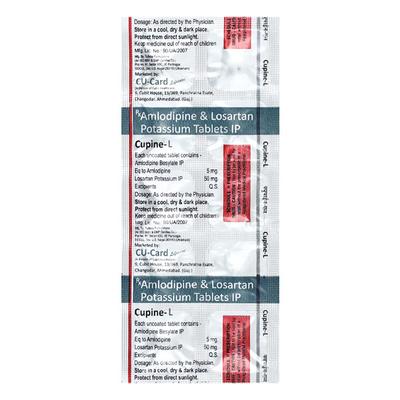 CUPINE L Tablet 10's - Hypertension-Ana