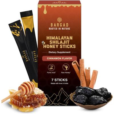 Bargad Himalayan Shilajit Honey Sticks - Cinnamon Flavour 7's - Speciality Medicines