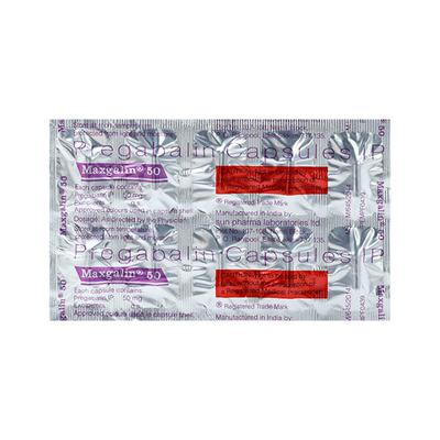 Maxgalin 50mg Capsule 10'S - Epilepsy/Convulsion-Ant