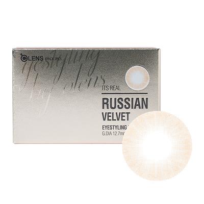 O-Lens Russian Velvet Monthly Coloured Contact Lenses - Brown ( 0.00 ) 1's - Eyecare Lenses