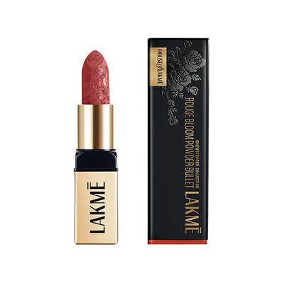 Lakme Rouge Bloom Powder Matte Bullet Nude Nectar 201 4 gm - Lipsticks