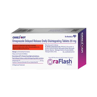 OMEZ ODT STRAWBERRY FLAVOUR 20mg Orally Disintegrating Tablet 10's - Ulcer/Reflux/Flatulence-Aaa