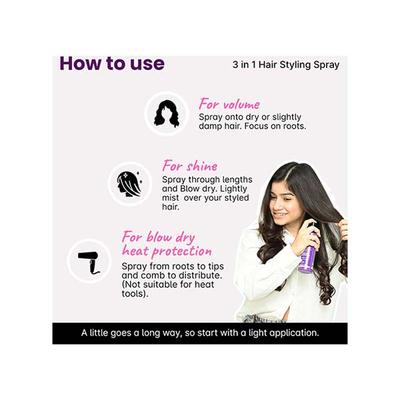 2.Oh! 3 in 1 Hair Styling Spray 200 ml - Hair Sprays & Mists