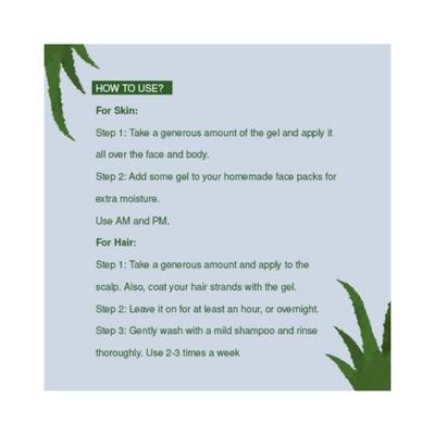 Juicy Chemistry Aloe Vera Gel Polysaccharides Essential Vitamins - All Skin & Hair Types 100ml - Face Gels