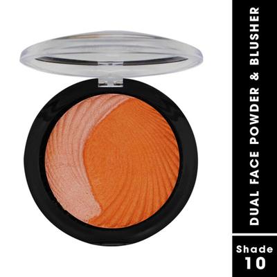 Fashion Colour Dual Face Powder & Blusher, Shade 10 7.5 gm - Face Palettes