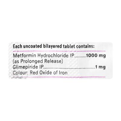 Glimy M1 Forte Tablet 10'S - Diabetes-Ant
