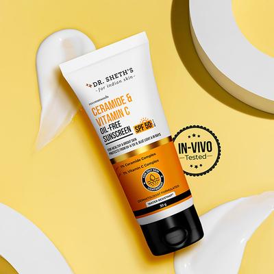 Dr. Sheth's Ceramide & Vitamin C Oil-Free Sunscreen 30 gm - Face Sunscreen