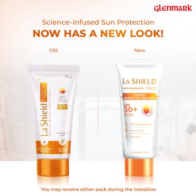 La Shield FISICO SPF 50+ & PA+++ Matte Sunscreen Gel 50 gm - Face Sunscreen