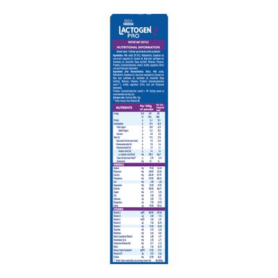 Nestle LACTOGEN PRO 2 Follow Up Formula with Probiotic L.reuteri After (After 6 to 12 months) 400 g - Baby And Infant Supplements