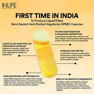 INLIFE Turmeric Ginger & Garlic Oil Veg Capsule 60's - Vitamin C