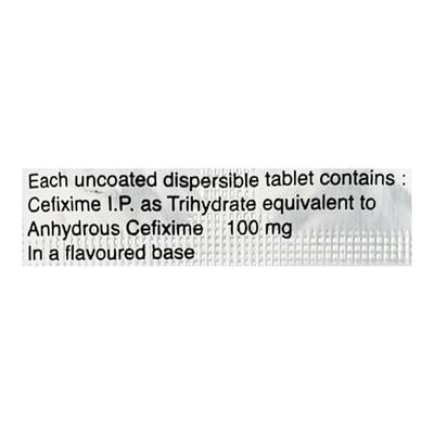 Topcef DT 100mg Tablet 10'S - Bacterial Infections-Cep