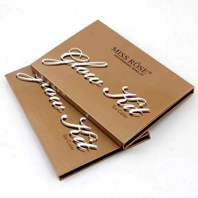 Miss Rose 6 Color Shimmery Highlighter Glow Palette 7003 - 037 27 gm - Face Palettes