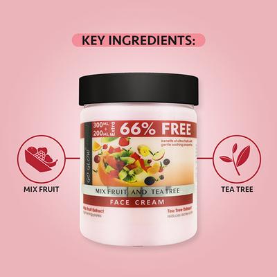 Berina Go Glow By Berina Mix Fruit & Tea Tree Face Cream 500 ml - Face Creams