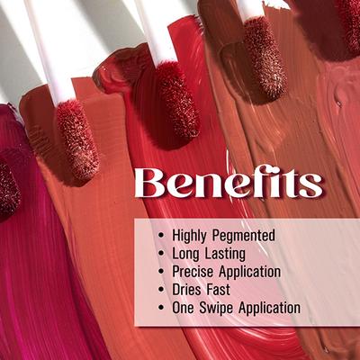 Matt Look Matte Stain Non Transfer Long Lasting Liquid Lipstick for Hydrated - Peach Day 6 gm - Liquid Lipsticks