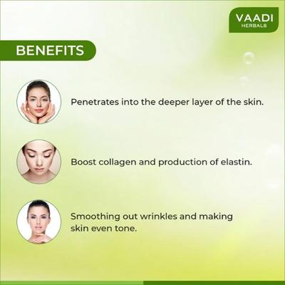 Vaadi Herbals 24 Carat Gold Massage Gel - 24 carat Gold Dust & Grape Seed Extract 50 gm - Face Gels