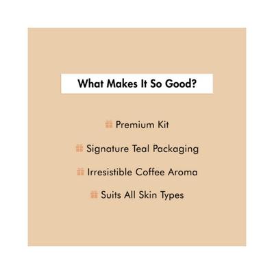 mCaffeine Coffee Shower to Shine Body Gift Kit Stress Relieving Epsom Bath Salt & Body Shimmer 305 ml - Bath Salts