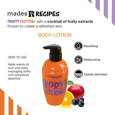 MADES Recipes Fruity Festival Bottle Body Lotion 350 ml - Lotions & Creams