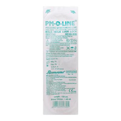Romsons PM-O-Line Pressure Monitoring Line - Male to Male 150 cm (GS-3036) - Ryle's Tube
