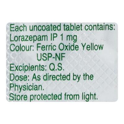 Lopez 1mg Tablet 10'S - Anxiety-Anx