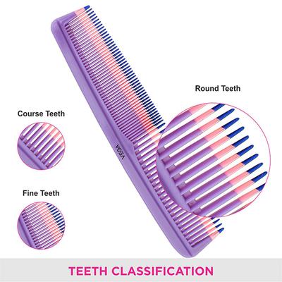 Vega Round Hair Brush & Small Comb (India's No.1 Hair Brush Brand) for Men and Women, (VCP-01) 1's - Hair Combs