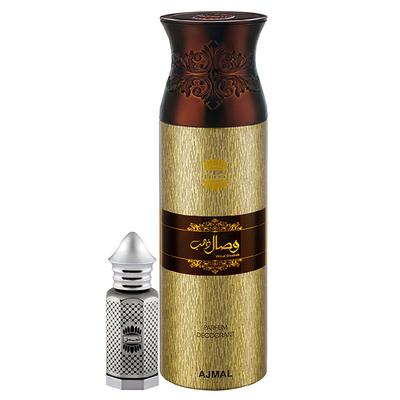 Ajmal Asher Concentrated Perfume Oil Oriental And Wisal Dhahab Deodorant Fruity Floral Fragrance 212 ml - Perfumes (Edt/Edp)
