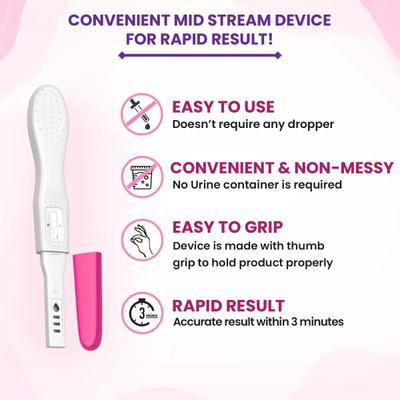 PREGA NEWS ADVANCE PREGNANCY TEST Kit 1's - Pregnancy Testing Kit