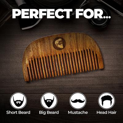 Beardo Compact Beard Wooden Comb - Beard Comb